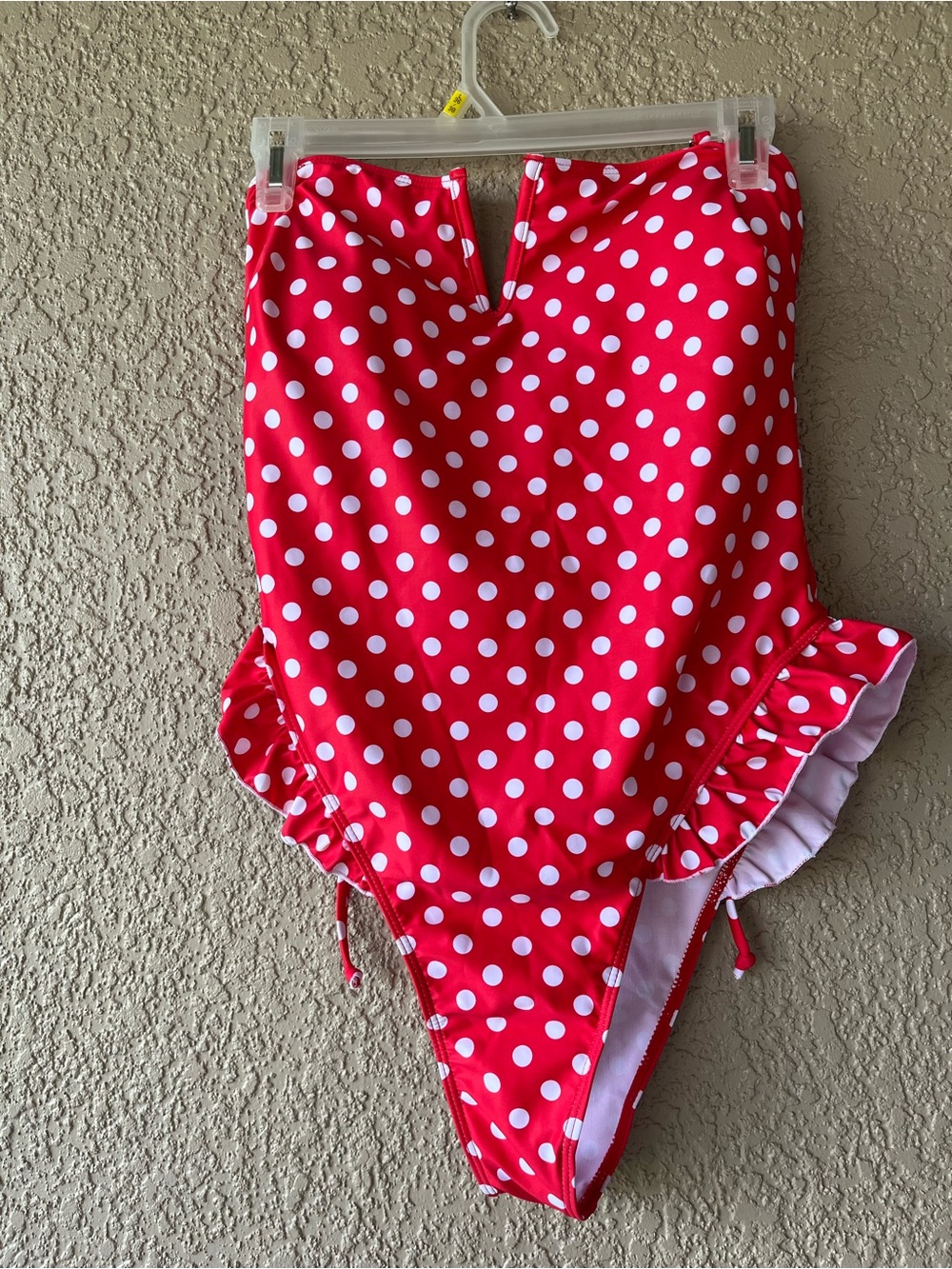 NWOT~NEVER WORN~Red Polka Dot One Piece Swimsuit